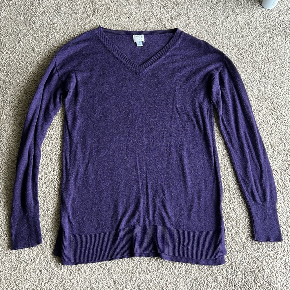 Purple Long Sleeve Top